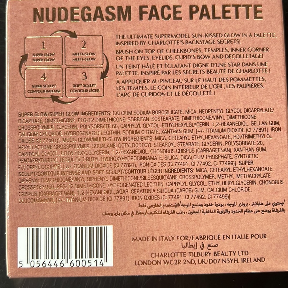 Charlotte Tilbury NUDEGASM FACE PALETTE
FACE PALETTE - Picture 8 of 8